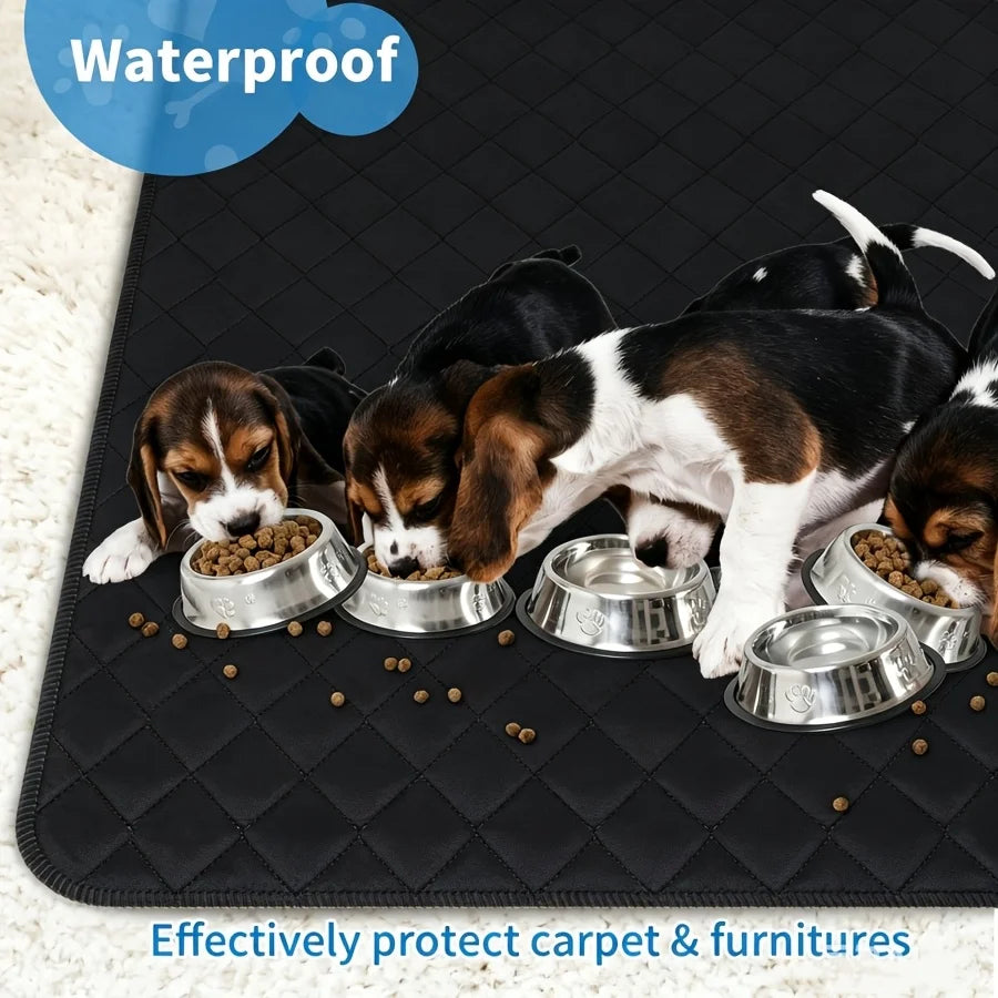 Washable Reusable Dog Pee Pads, 72"x72" Absorbent & Waterproof Puppy Training Pad for Crate, Playpen & Carpet, Large Potty Pads for Dogs, Cats & Small Pets