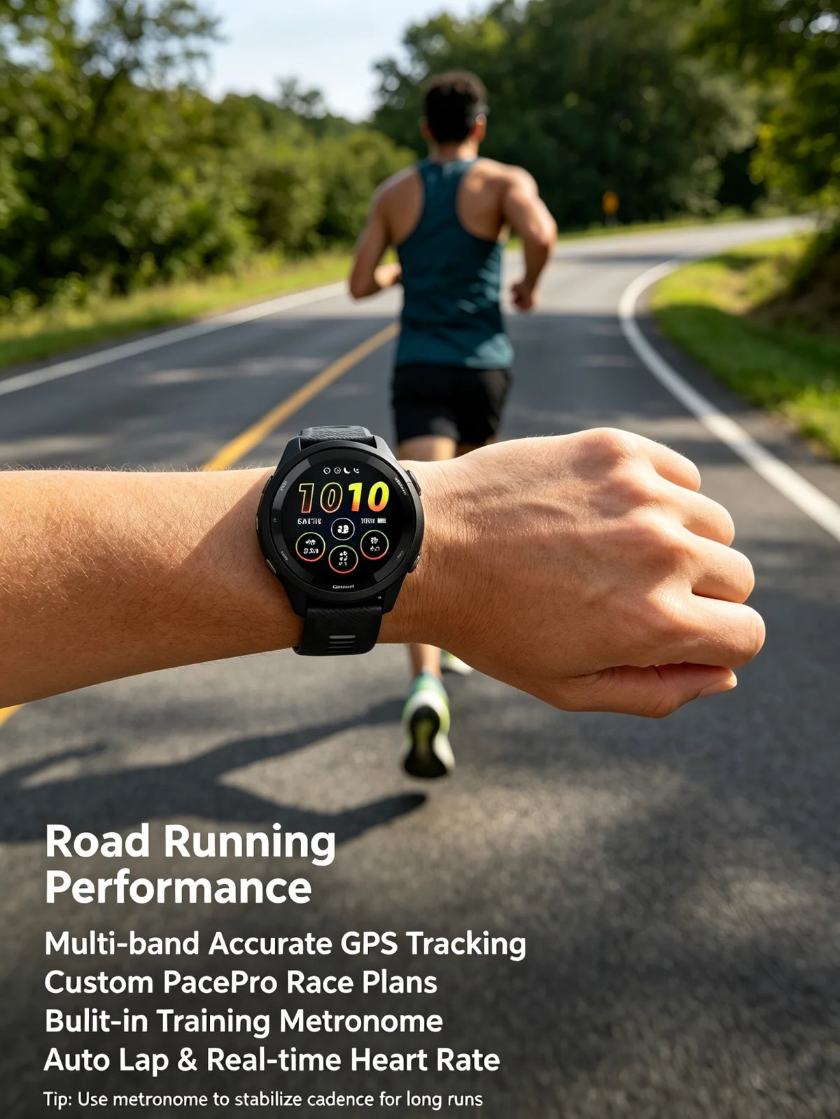 Garmin Forerunner 265 GPS Smartwatch With Health And Activity Tracking