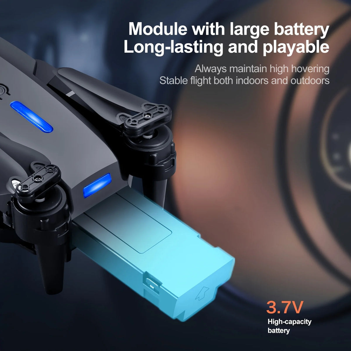 Evanovm E88Pro Max Foldable Dual Camera Drone With Auto Return