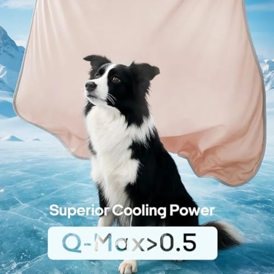 Premium Cooling Blanket for Dogs-Lightweight Fluffy Pet Throw and Bed Cover, Cooling Mat for Dogs, CatsandPuppies - Breathable,