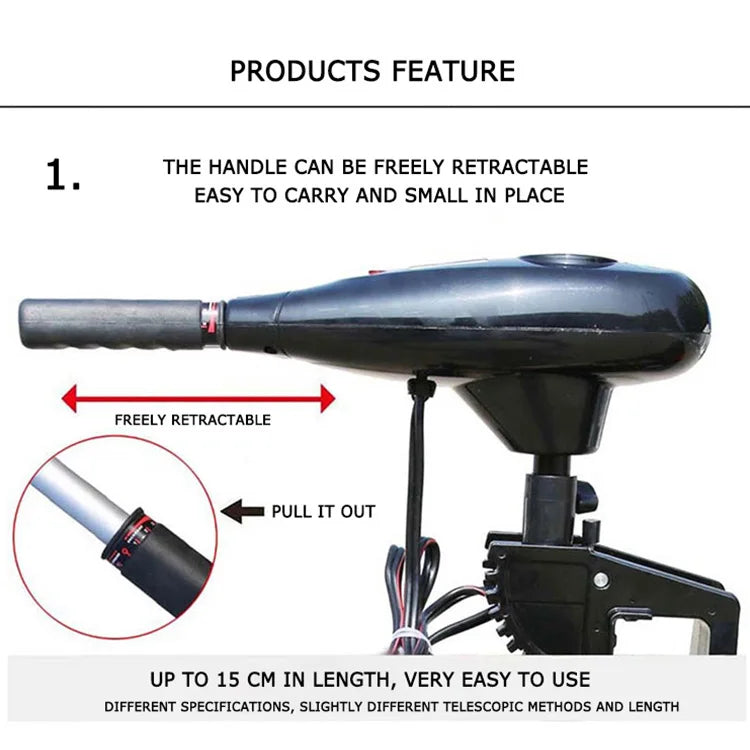 Marine 18, 28, 40, 50, 60, 88 Lbs 12V 24V DC Electric Cheap Boat Thrust Trolling Motors
