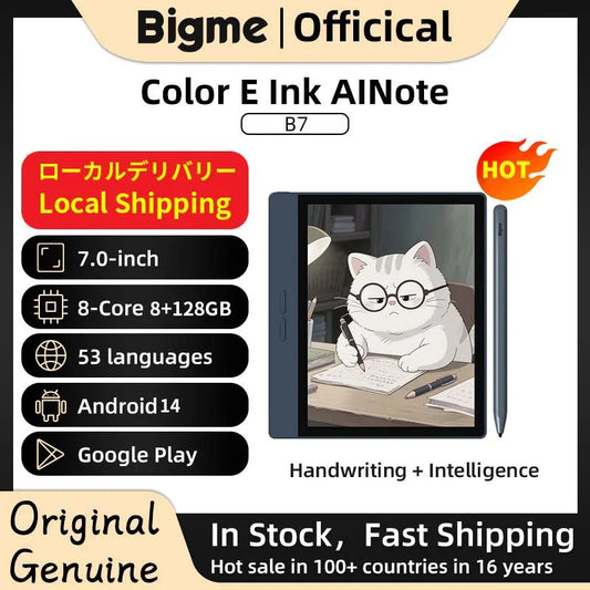 Bigme B7 Ereader Android OpenSystem 8GB 128GB Rear Camera