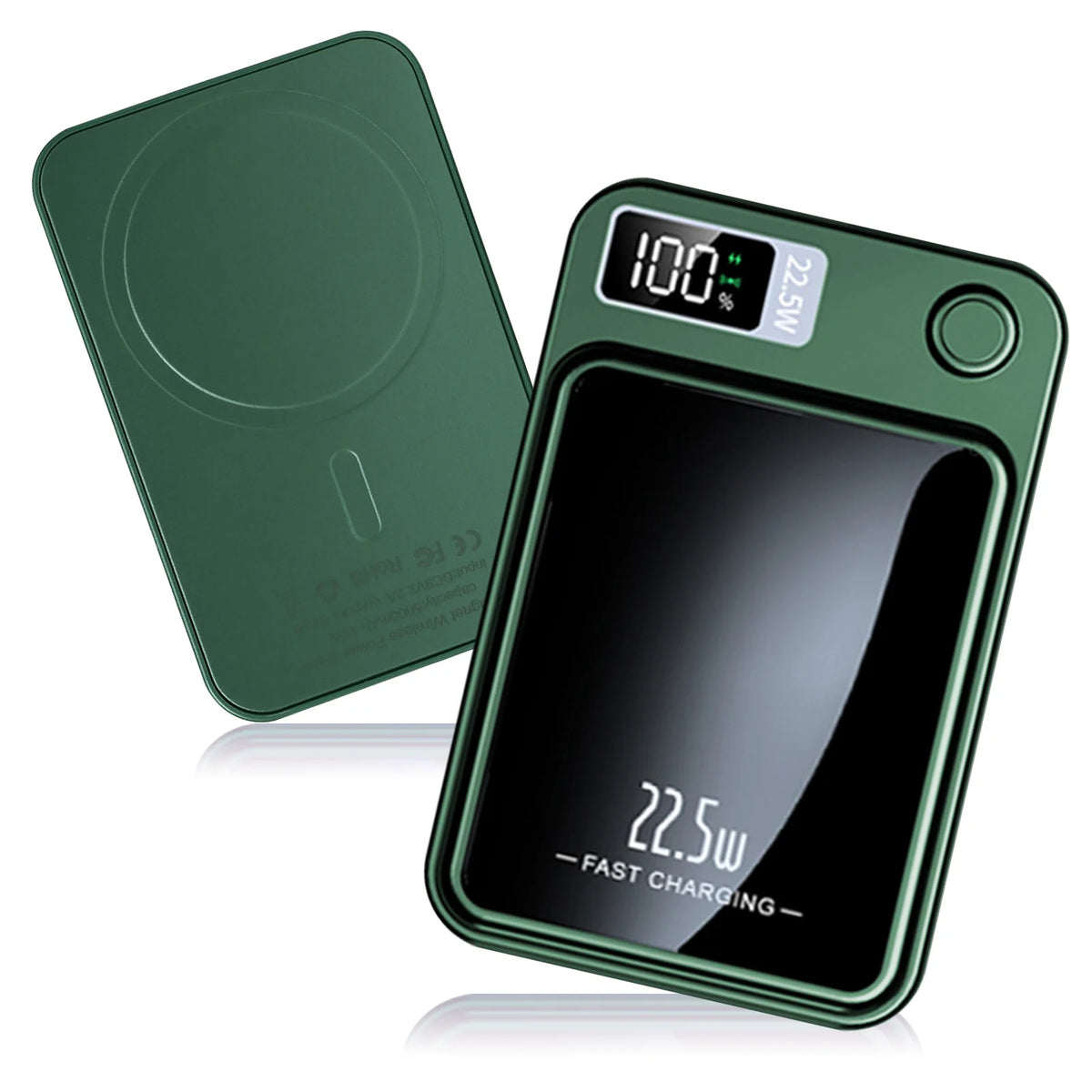 Magnetic Wireless Power Bank With Fast Charging And LED Display
