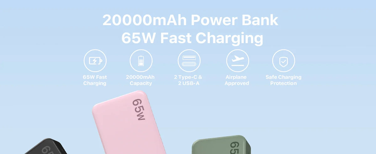 JUOVI USB C Fast Charging Portable Power Bank For Laptops