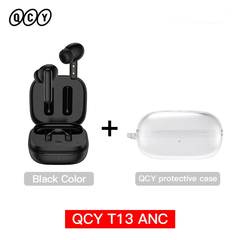 QCY T13 ANC Wireless Earphones Bluetooth Active Noise Cancelling Headphones