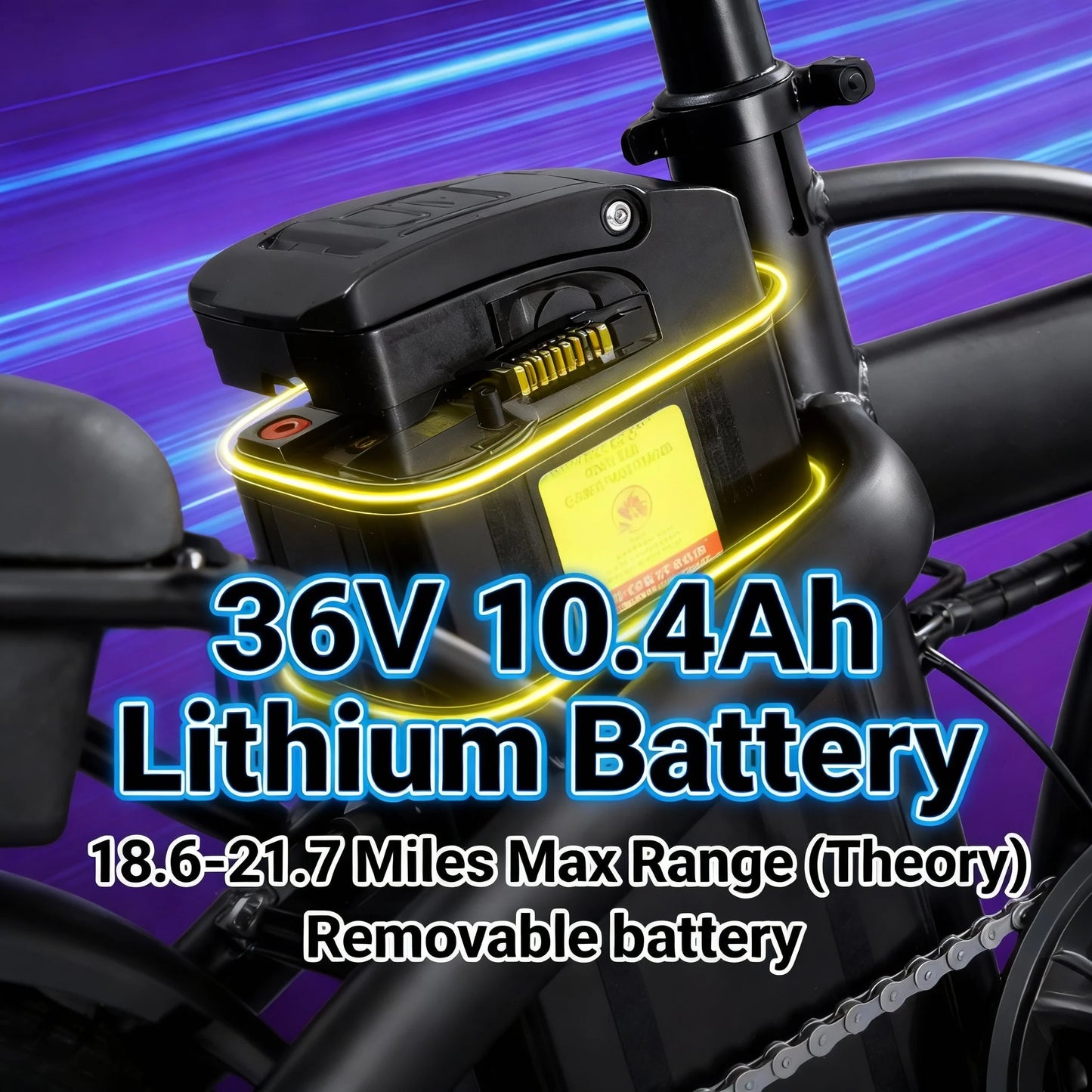 T5 14-inch Foldable Electric Bike 48V 750W Peak Power 20MPH 499Wh Long Range Lightweight Ebike with Dual Disc Brake And Basket for Adult Commute 22 Miles