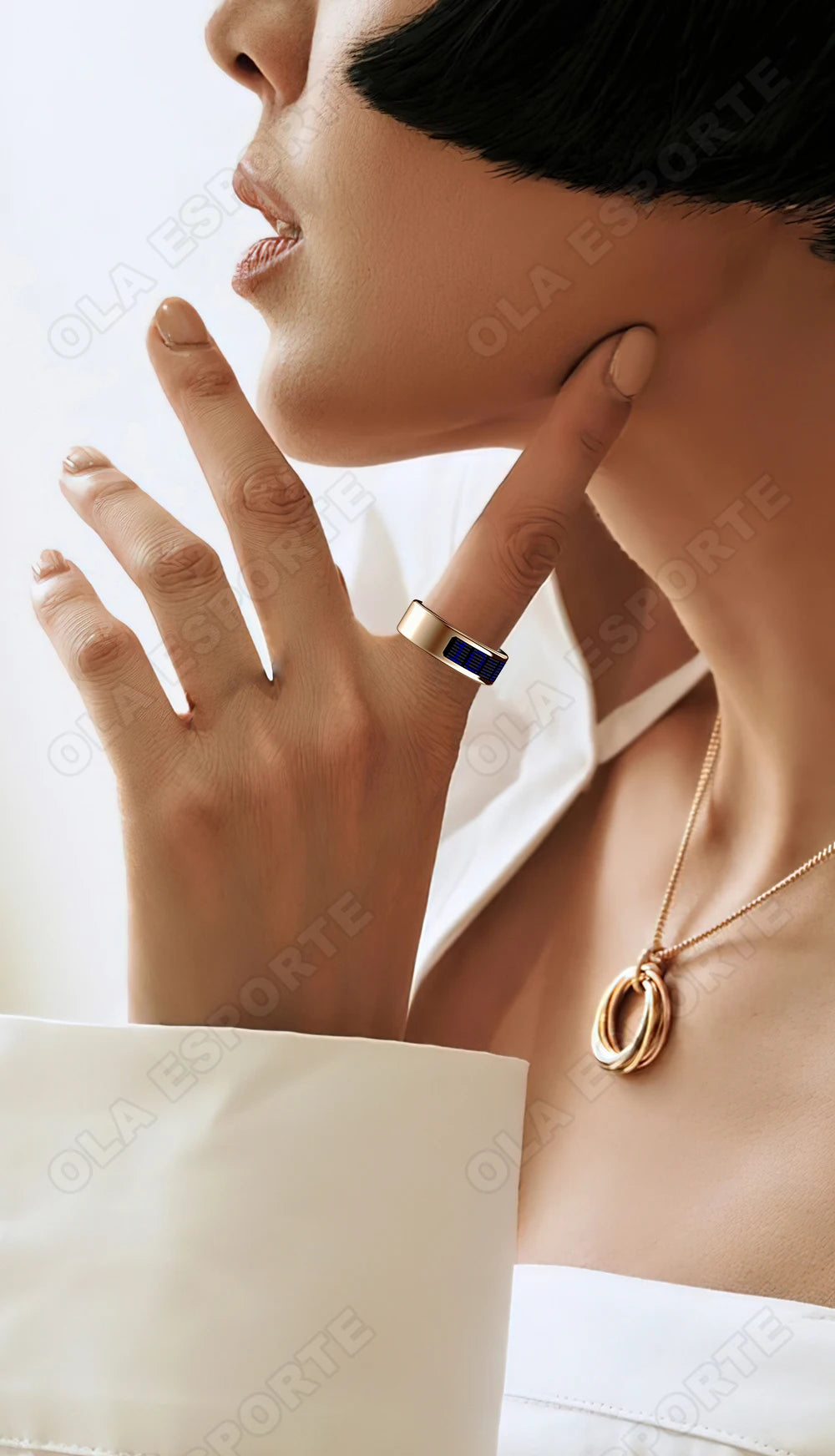 Ola Esporte Smart Ring With LED Display And Health Monitoring