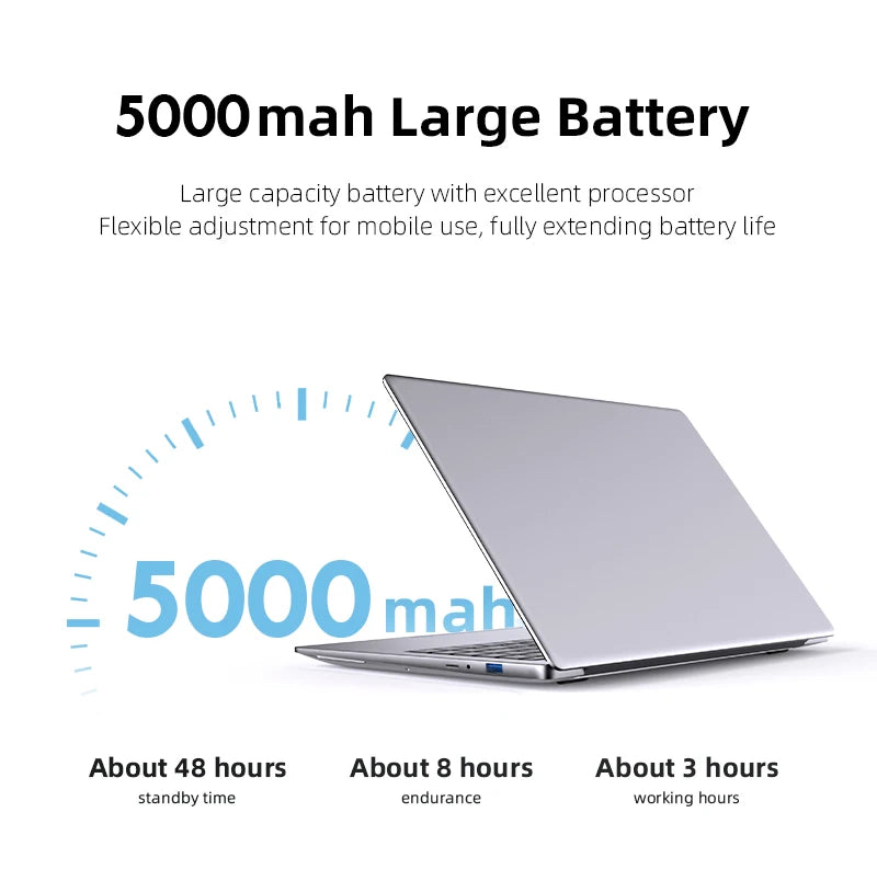 Ultra Slim Windows 11 Pro Laptop Intel Atom A3950 12GB RAM 1TB or 2TB SSD