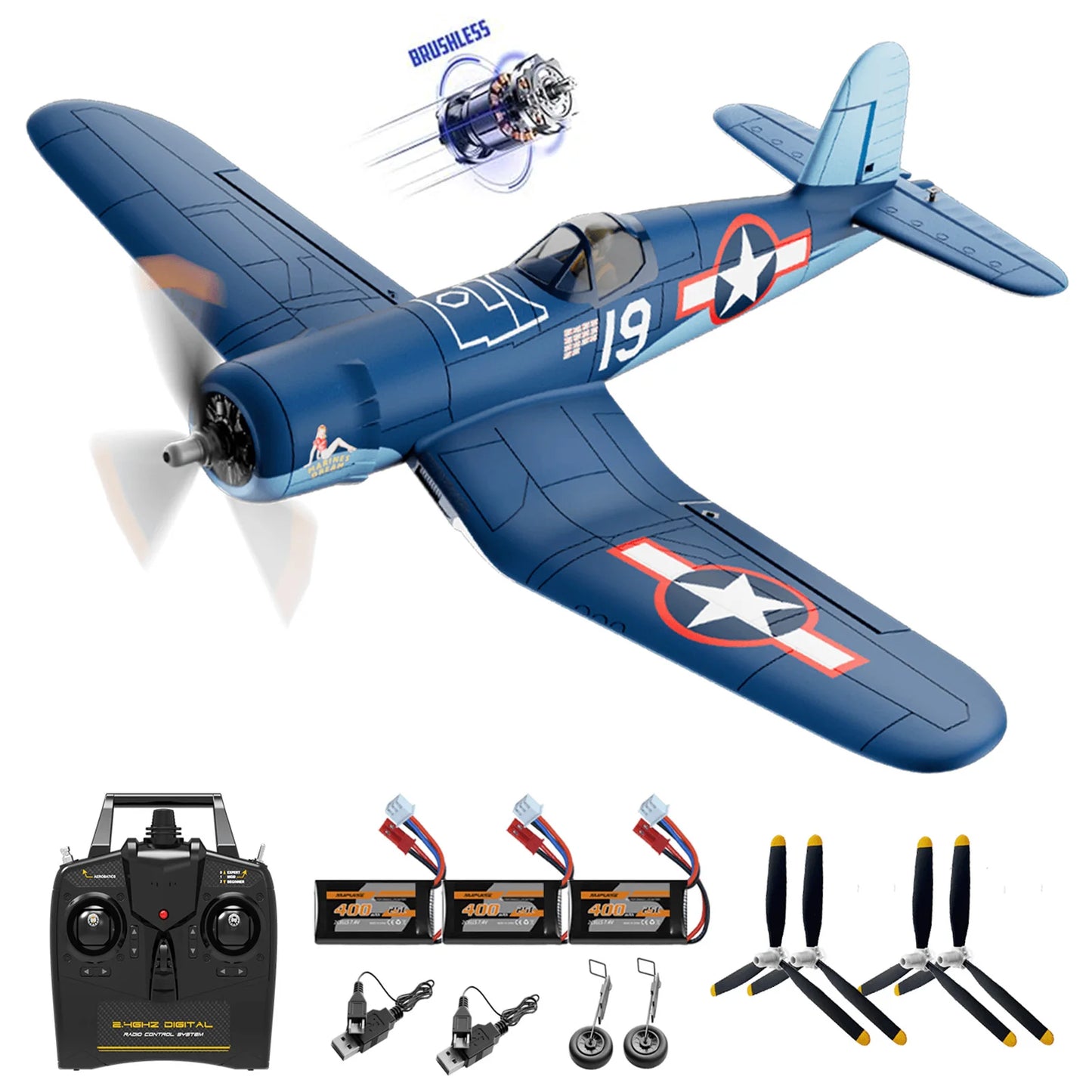 Volantexrc F4U Corsair Brushless RTF Remote Control Plane