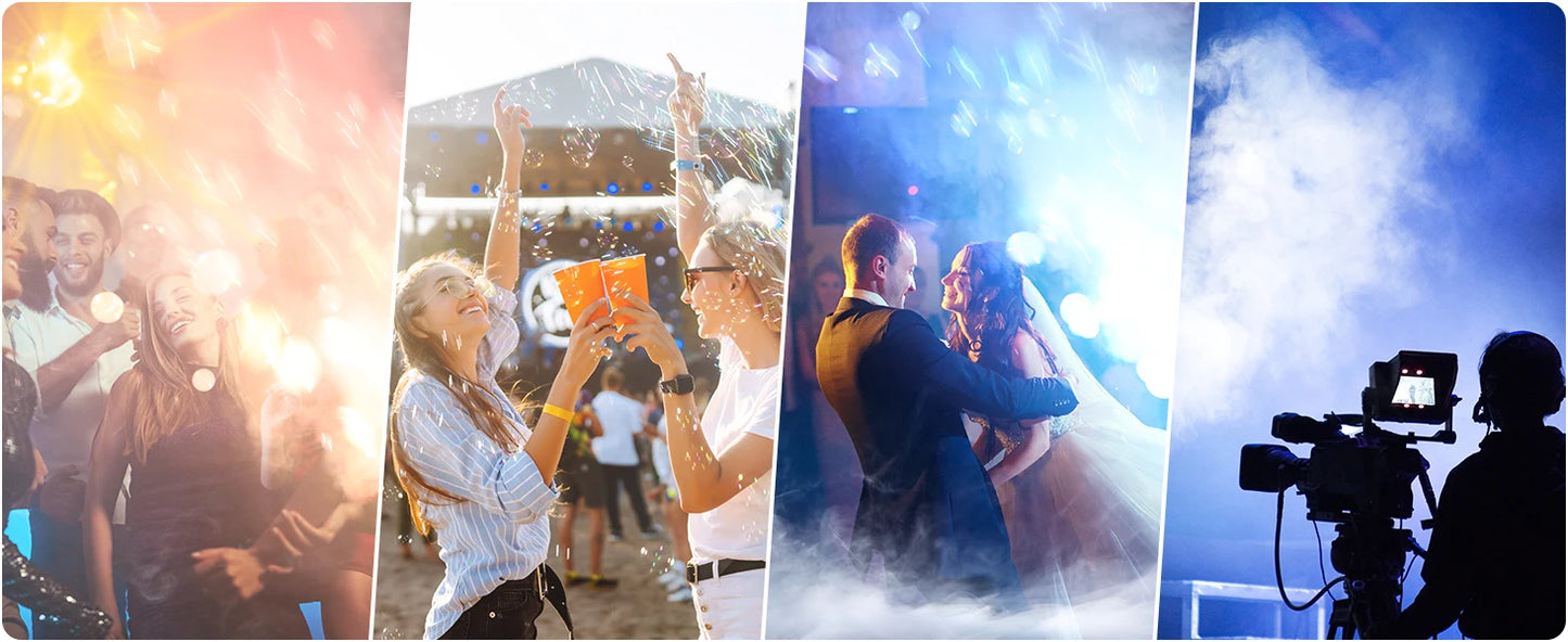 U'King 1500W LED Smoke Bubble Fog Machine For Stage Events