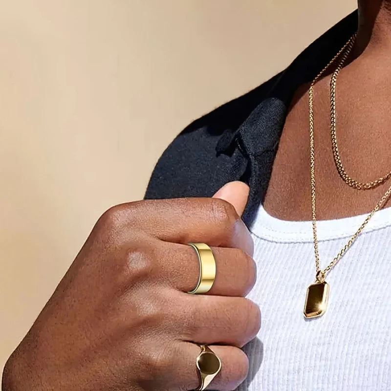 Bluetooth Smart Ring For Heart Rate And Blood Pressure Tracking