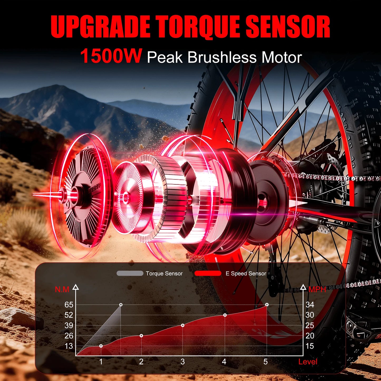 EOEOTWO 1500W Electric Fat Tire Ebike With High Speed