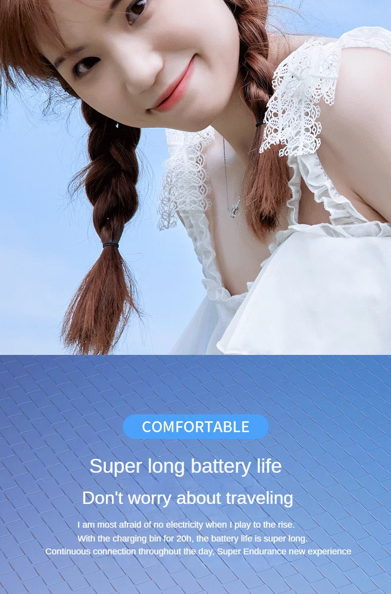 Heavy Bass Sleep Headphones Wireless Bluetooth Earphones With Mic Sports Earbuds Noise Reduction Mini HD Headset For Smart Phone