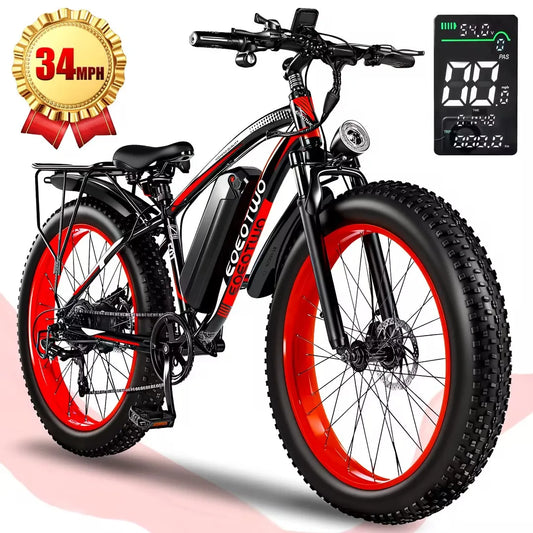 EOEOTWO 1500W Electric Fat Tire Ebike With High Speed