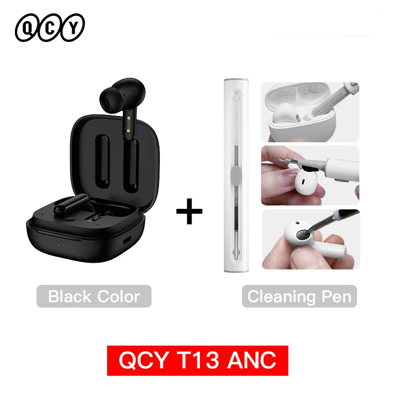 Qcy T13 Wireless Earbuds Active Noise Canceling Enc Mics