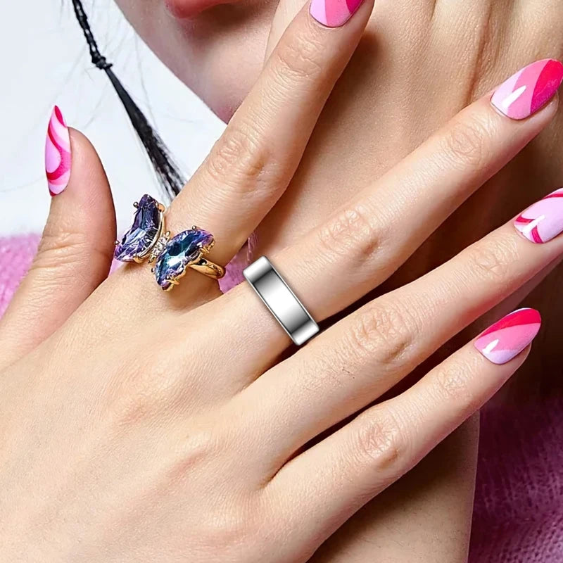 Bluetooth Smart Ring For Heart Rate And Blood Pressure Tracking