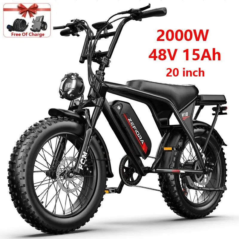 Hot 20 26 Inch Electric Bike,1000w 2000w 30-50mph 30-60miles 48v 10ah 15ah 17.5ah 20ah Aluminum Alloy,for Electric Bicycle