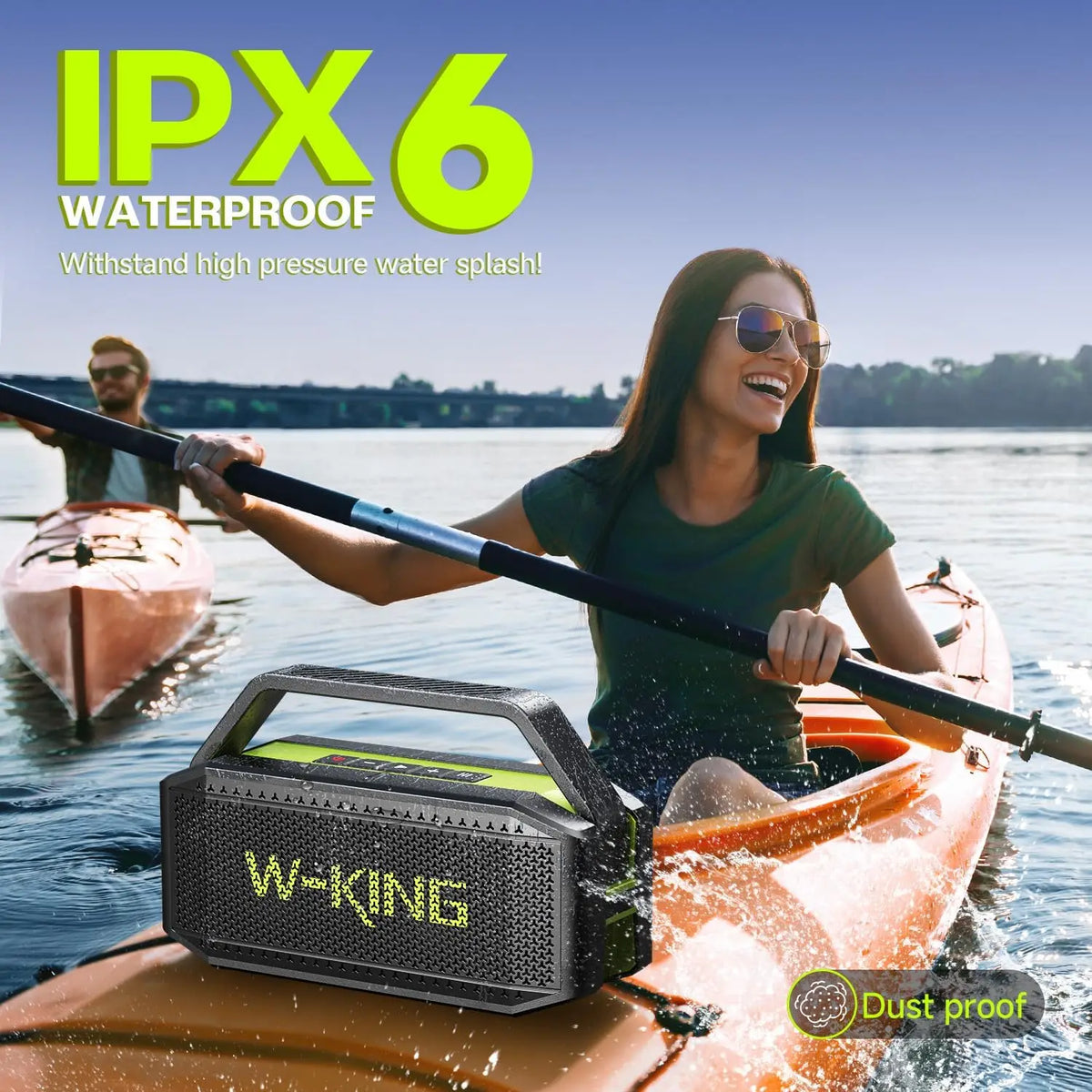 W-King D9-1 Portable Bluetooth Speaker With Waterproof Design And Bass
