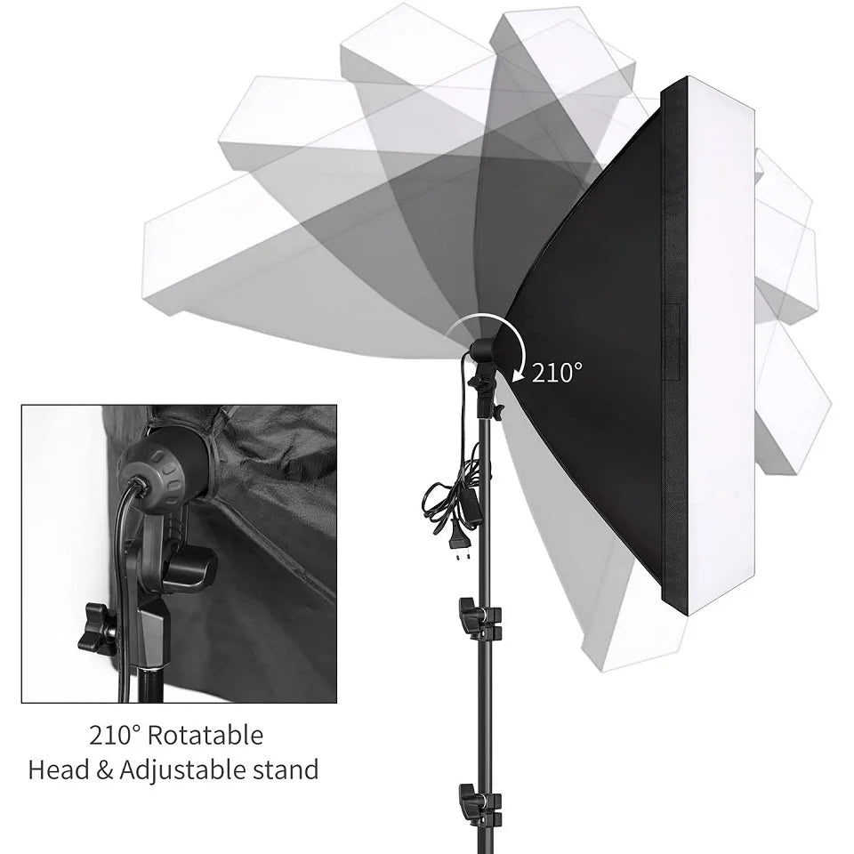 Baodeli Photography Softbox Kit With Tripod For Studio Video Lighting