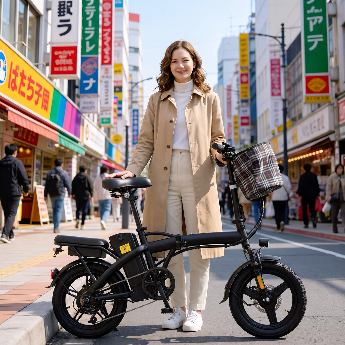 HEZZO T5 Folding Electric Bike For Adults 750W Peak Motor