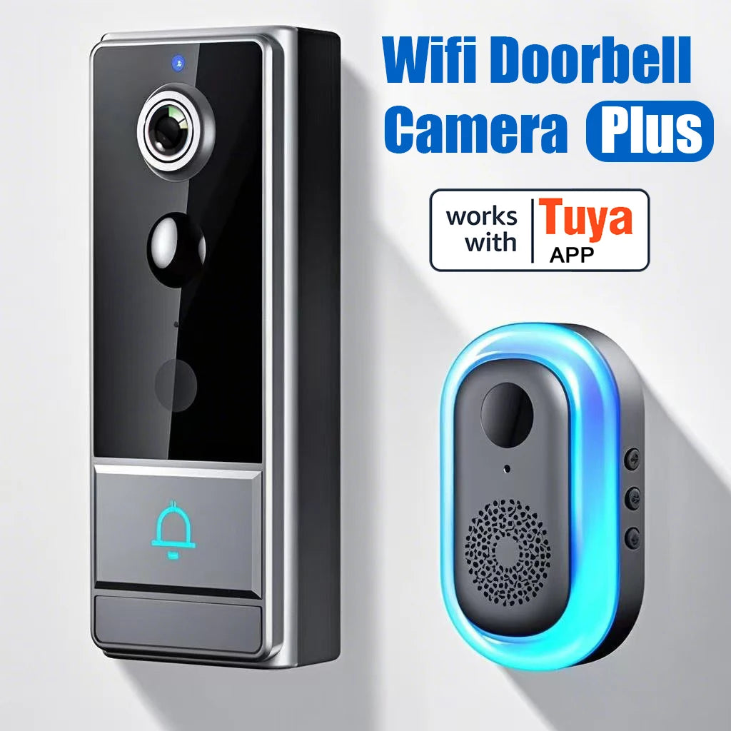 Wireless Smart Video Doorbell, Doorbell Camera, Home Security WiFi Doorbell Camera, PIR Motion Doorbell, Intelligent Package Detection,Elderly And Pets Safety Surveillance Camera Suitable Apartment/ Indoor/ Outdoor Security