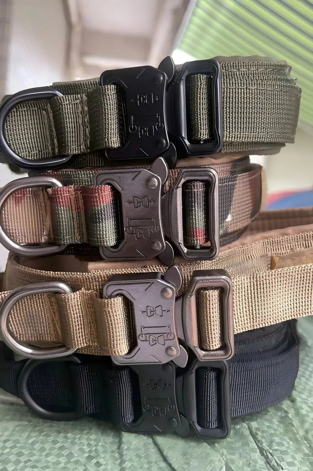 Dog Training Collar Adjustable Tactical Dog Collar And Leash Set Control Handle Pet Lead Collar For Small Big Dogs