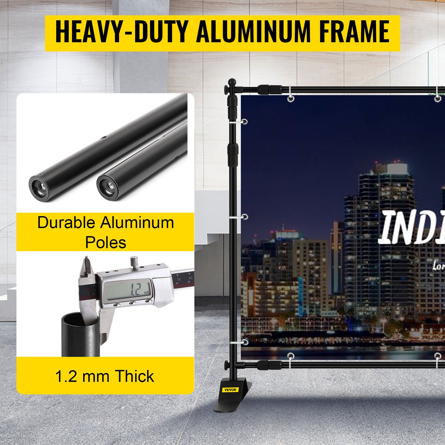 SucceBuy Adjustable Telescopic Backdrop Stand For Photography
