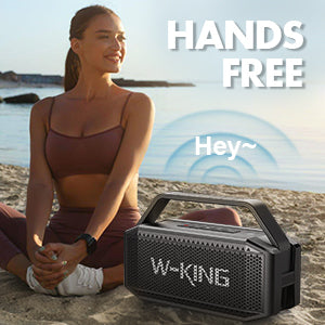 W-KING D9-1 100W Peak 60W RMS Deep Bass Bluetooth Speaker, IPX6 Portable Waterproof Loud Bluetooth Speakers Wireless with Subwoofer